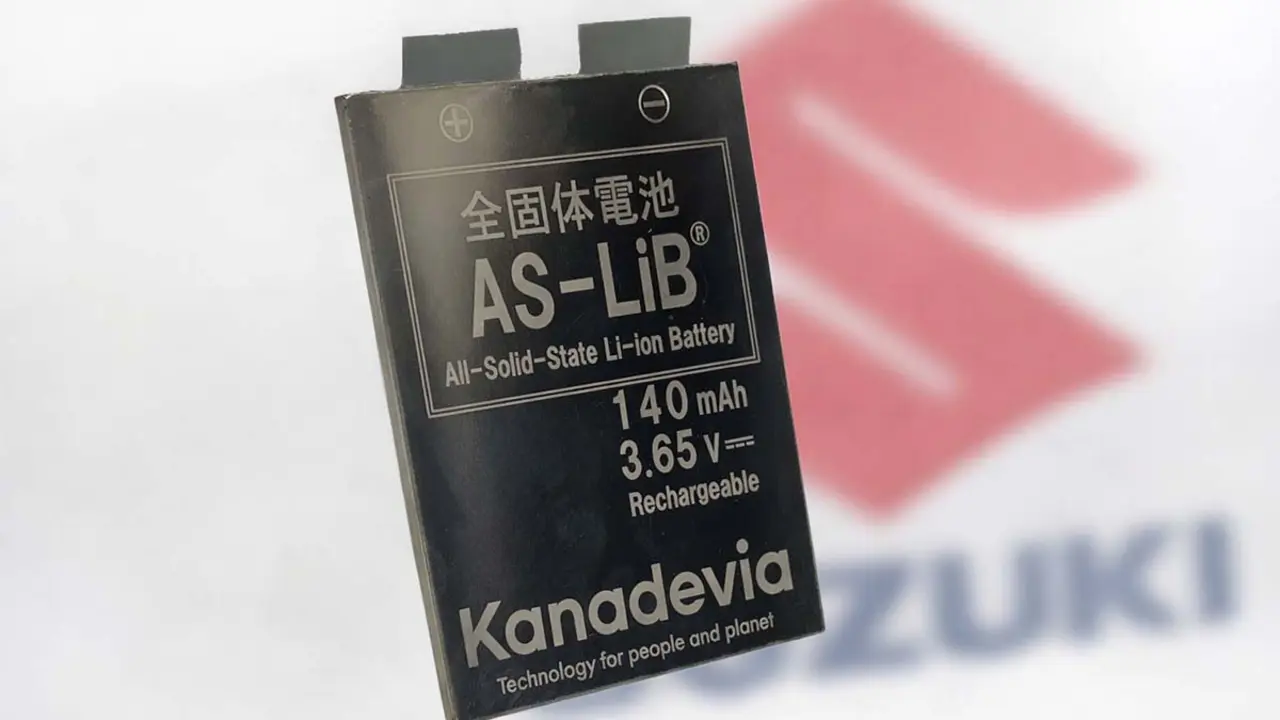 Bater&iacute;a de estado s&oacute;lido de Kanadevia, comprada por Suzuki