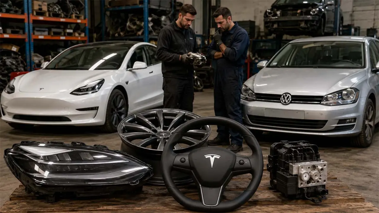 Recambios Tesla Model 3 vs Volkswagen Golf
