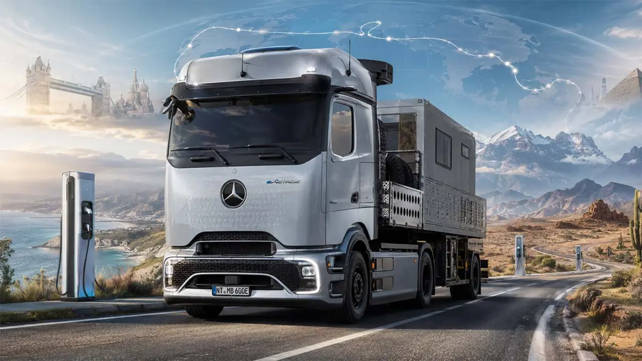 Mercedes eActros 600, cami&oacute;n el&eacute;ctrico que dar&aacute; la vuelta al mundo