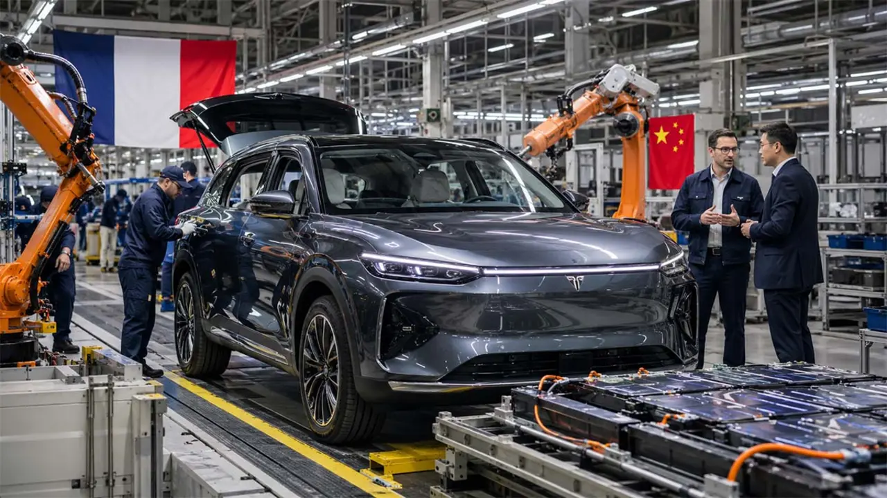 F&aacute;brica de Stellantis en Francia produciendo un coche chino de la marca Voyah