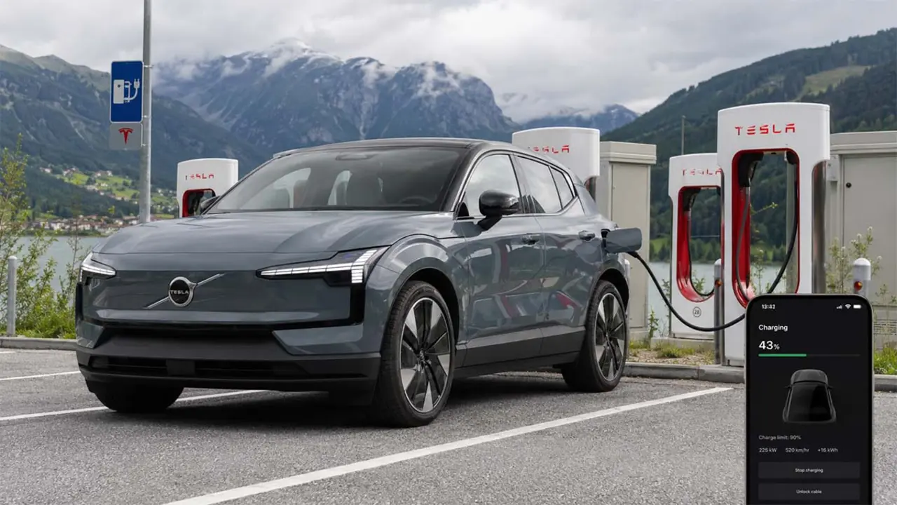 Acuerdo de Volvo para cargar autom&aacute;ticamente en los Superchargers de Tesla