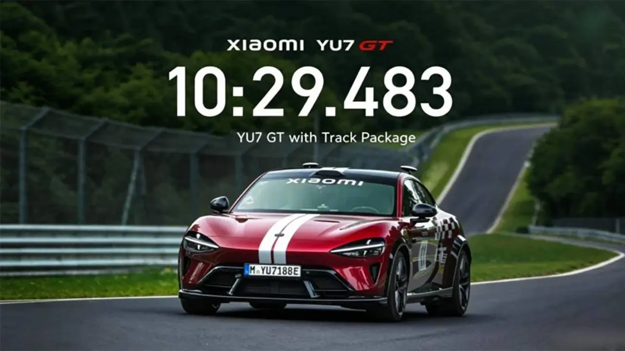 El Xiaomi YU7 GT recorre de forma aut&oacute;noma el circuito de Nurburgring