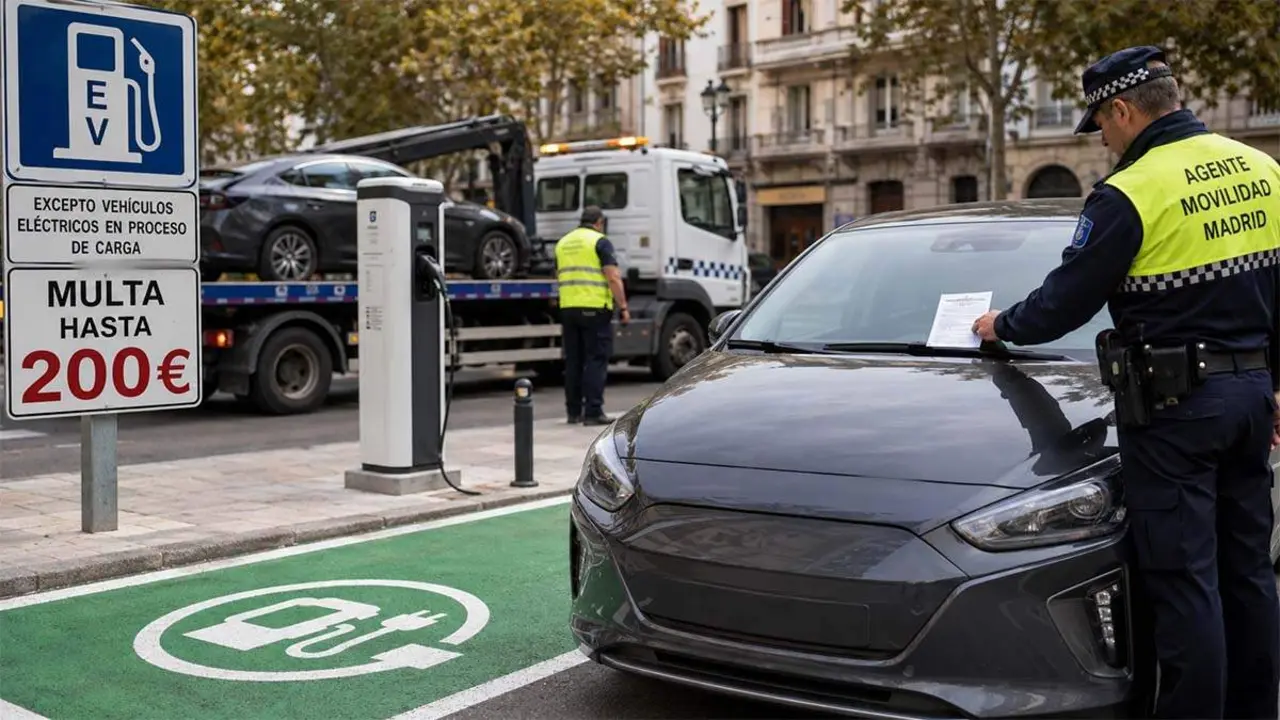 multa-aparcar-coche-punto-carga-espana