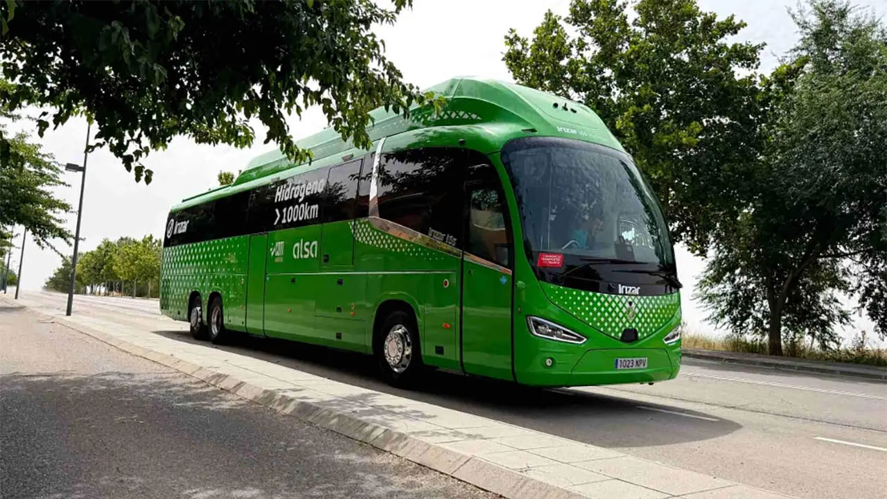 Autob&uacute;s de hidr&oacute;geno en Madrid (Bosch - Irizar - Alsa )