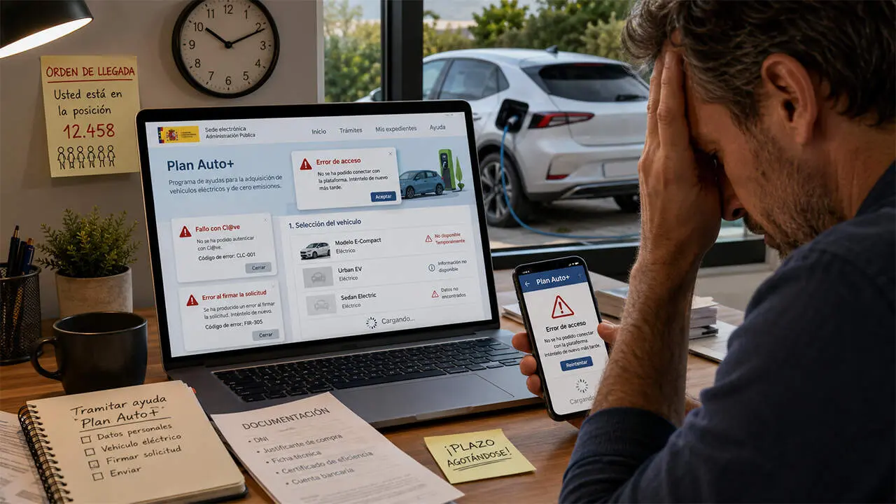 Plan Auto+: Errores y problemas al presentar la ayuda