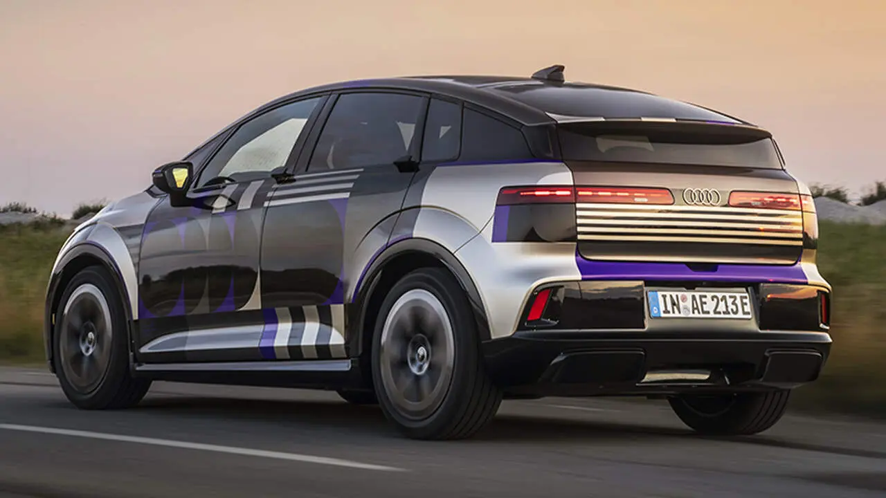 Audi A2 e-Tron (prototipo) visto desde la parte trasera
