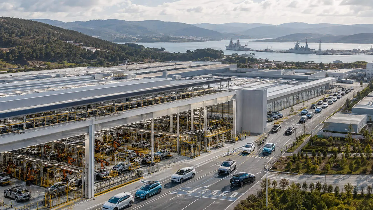 Ubicaci&oacute;n de la f&aacute;brica de MG (SAIC) en Ferrol (Espa&ntilde;a)