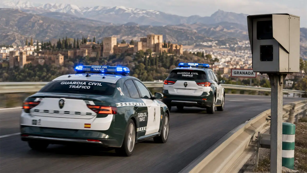 Guardia Civil multados por un radar cuando iban persiguiendo a unos atracadores