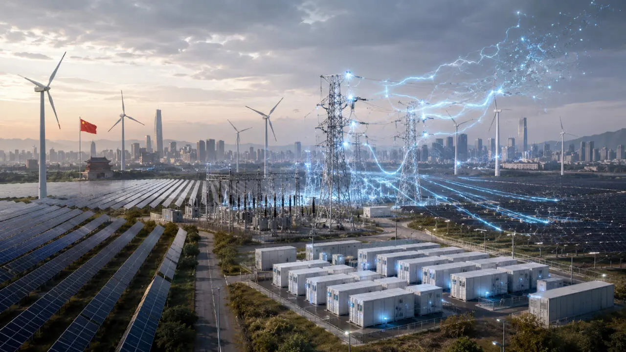 Producci&oacute;n excedente de energ&iacute;a renovable (e&oacute;lica y solar) en China