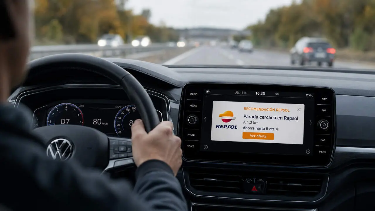 Publicidad en los coches: Repsol lanza pubicidad en los coches de Volkswagen