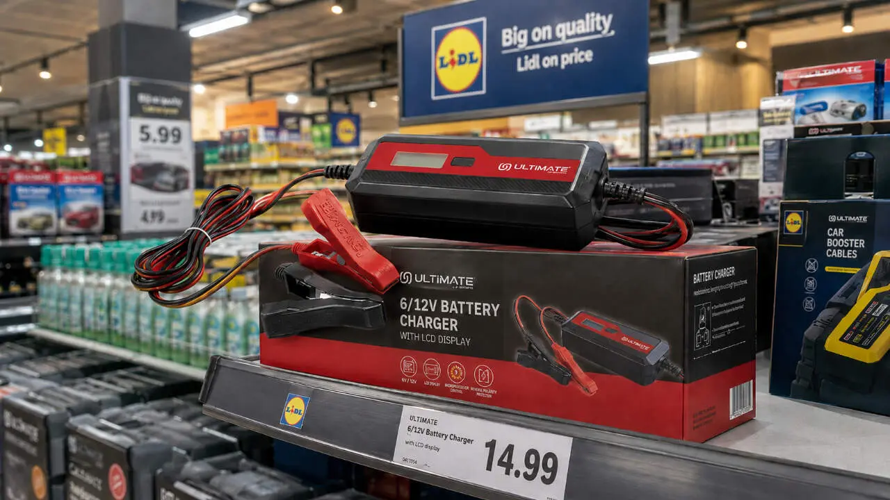 Lidl vende un cargador de bater&iacute;a para coche por un precio imbatible