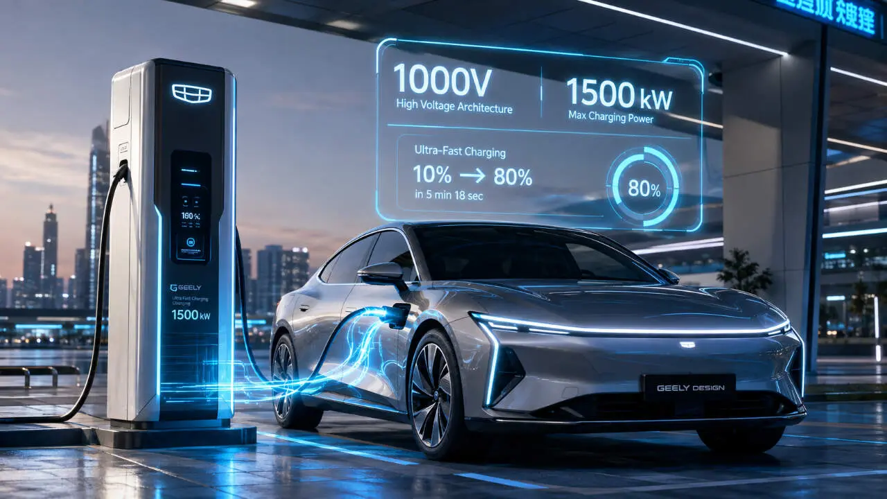 Geely desarrolla sistema el&eacute;ctrico de 1.000V