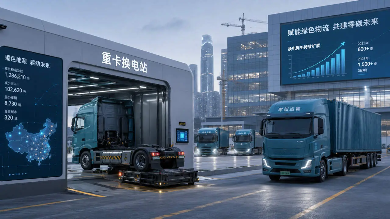 CATL y Qiyuan Green Powerm (sistema intercambio baterias)