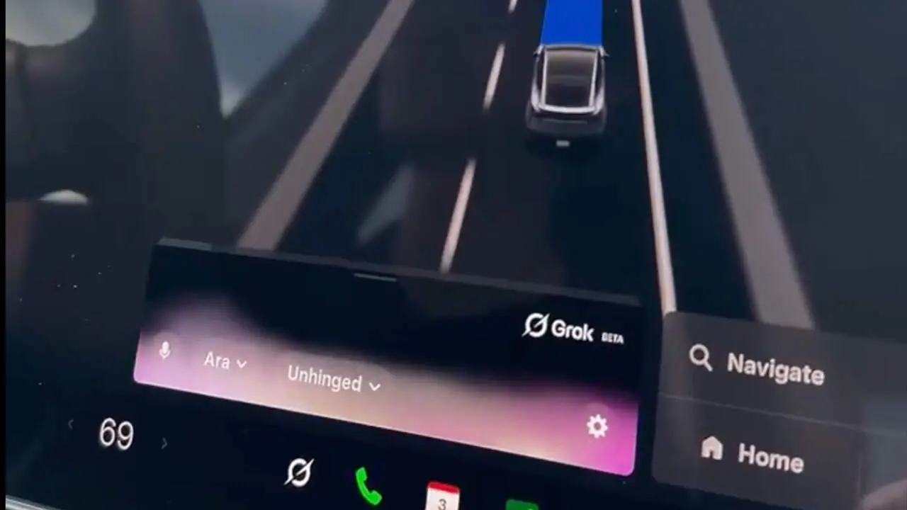 Grok en los coches Tesla con nuevas funciones
