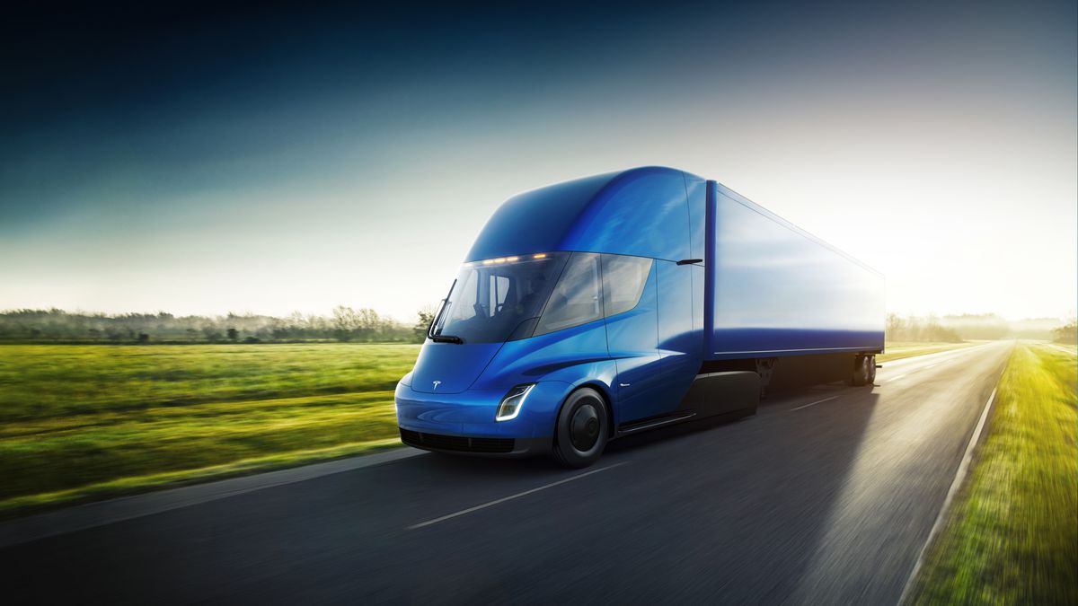 Imagen del Tesla Semi, el camión eléctrico de Tesla