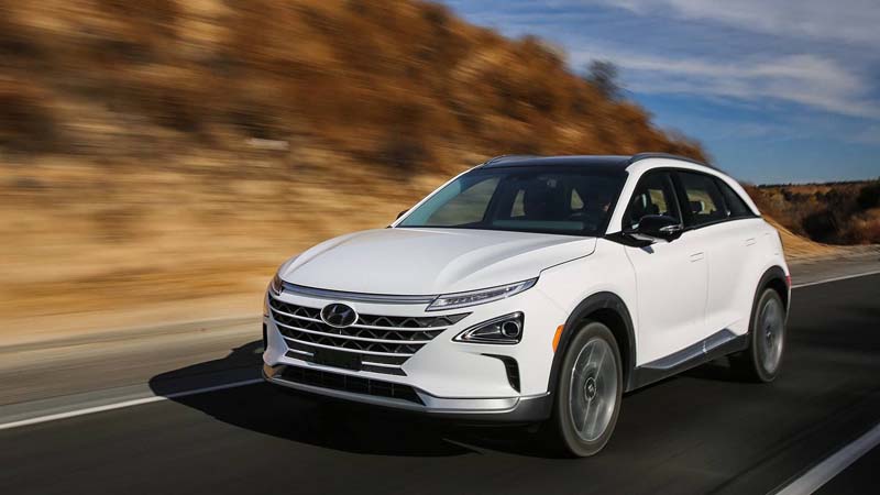 Imagen del Hyundai NEXO, vehículo con batería de pilas de hidrógeno