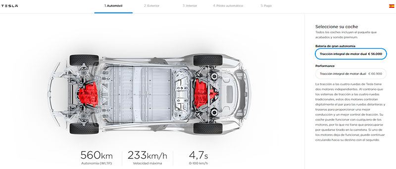 Nuevos precios de partida del Tesla Model 3 en España y Europa