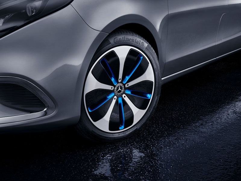 Mercedes-Benz EQV detalle rueda
