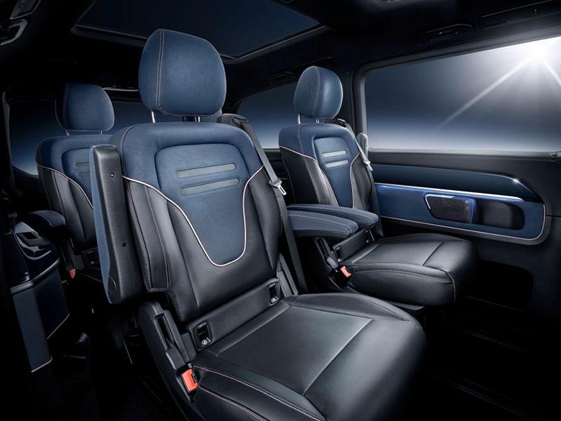 Mercedes-Benz EQV detalle plazas traseras