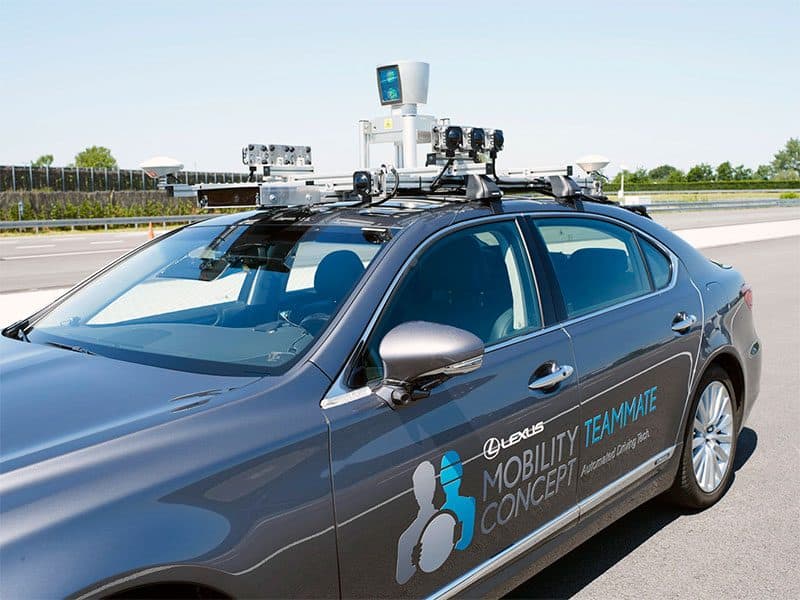 Detalle del sistema LIDAR en el Lexus para la conducción autónoma