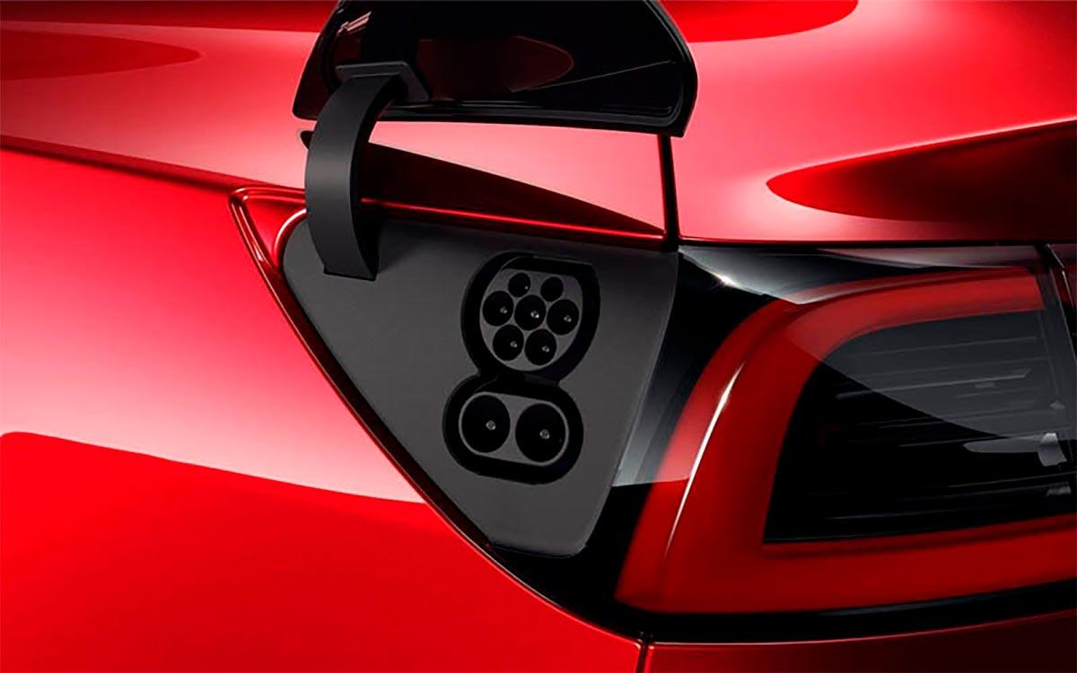 Puerto de carga CCS del Tesla Model 3 para Europa