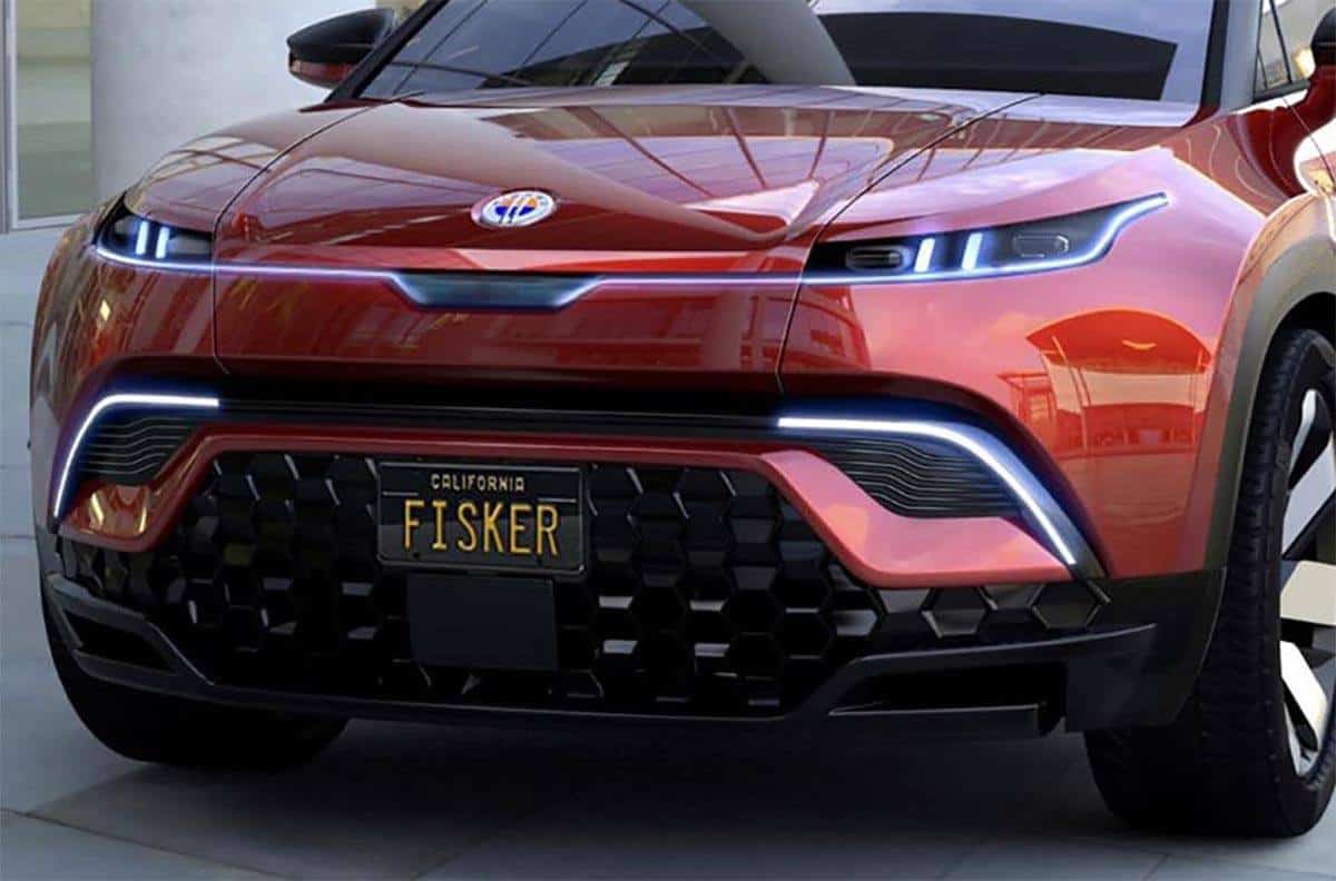 Foto de la parte delantera del Fisker Ocean
