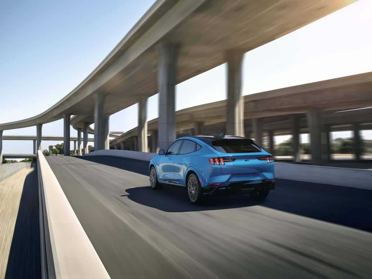 Foto de la trasera del Ford Mustang Mach E
