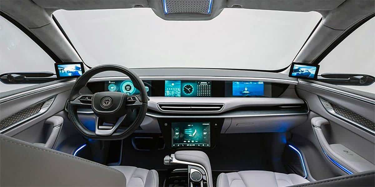Interior del SUV eléctrico del fabricante TOGG