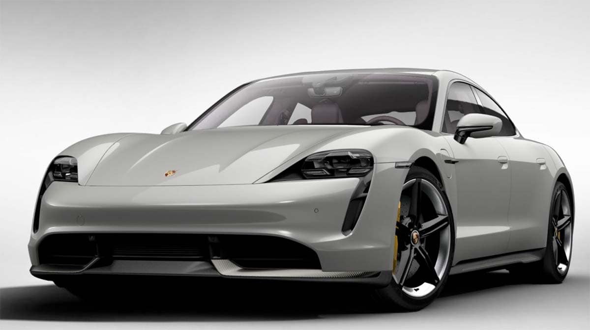 Porsche Taycan en Crayon