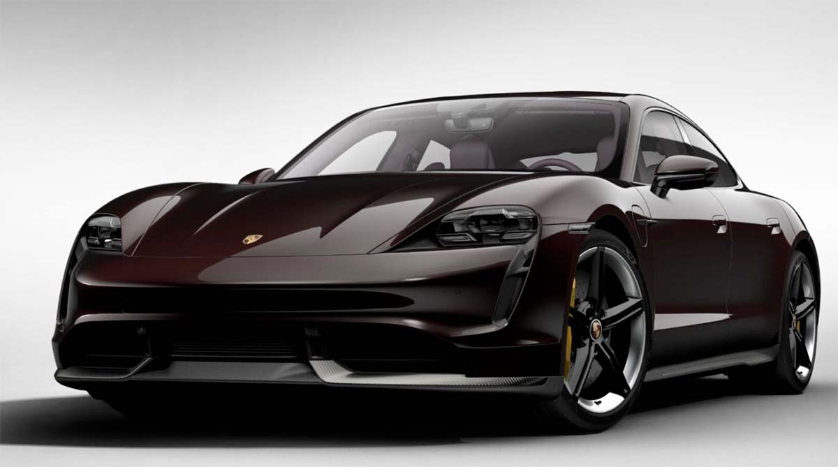 Porsche Taycan en Caoba metalizado