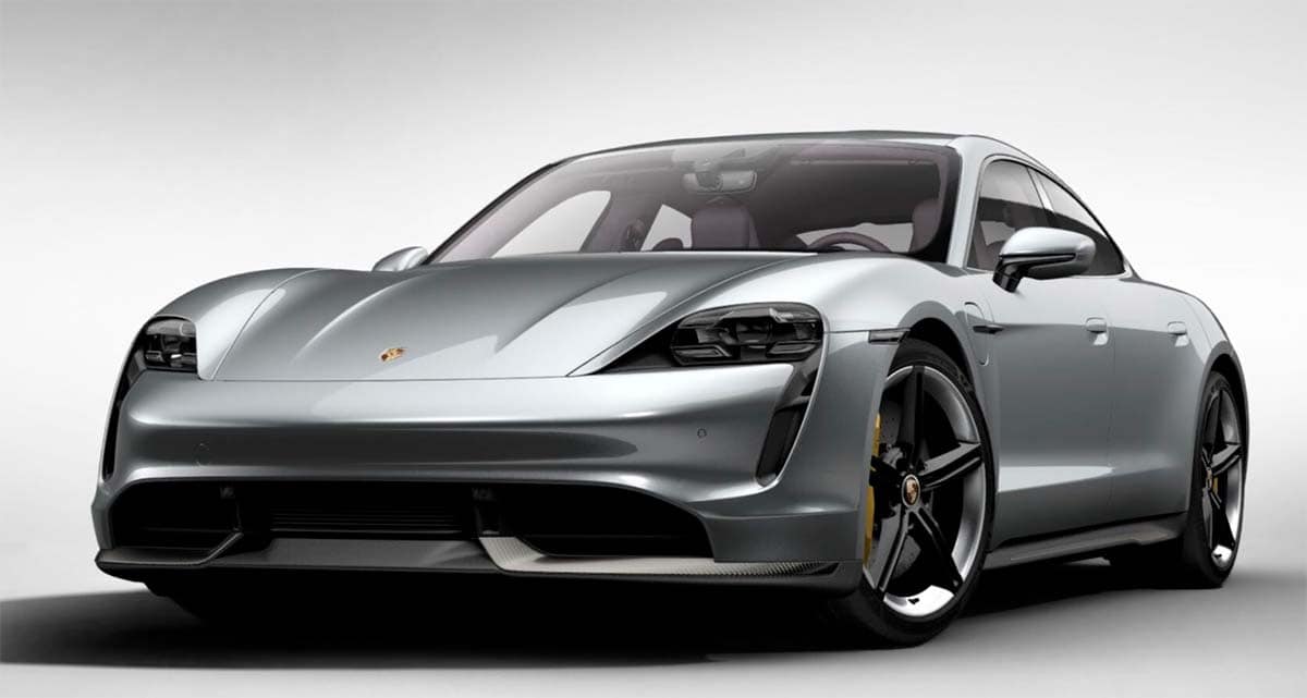 Porsche Taycan en Plata dolomita