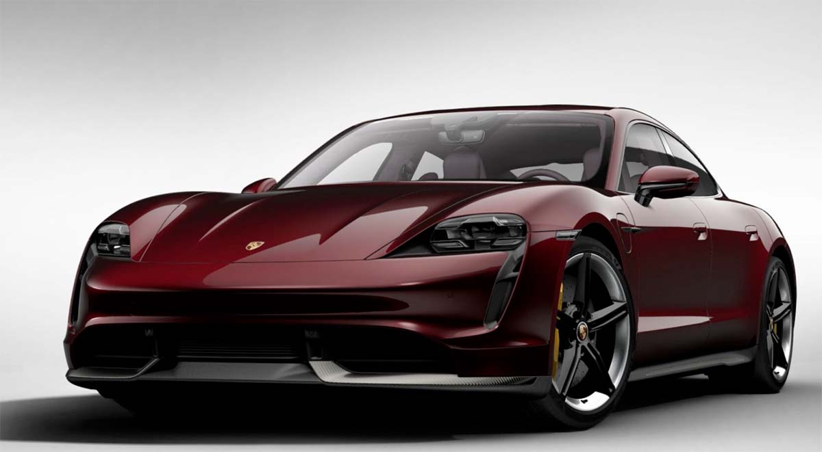 Porsche Taycan en Cherry