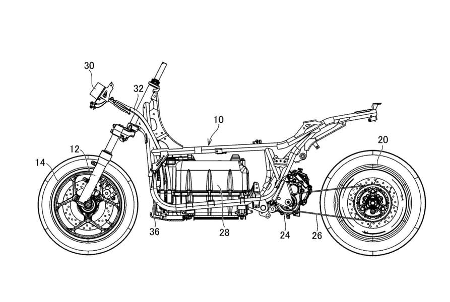 Patente-scooter-electrica-produccion-Yamaha-E01_lateral