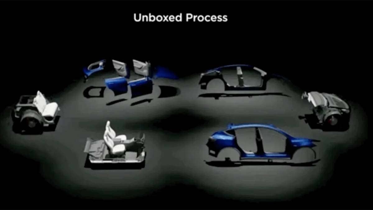 Proceso Unboxed de Tesla (Construir un coche)