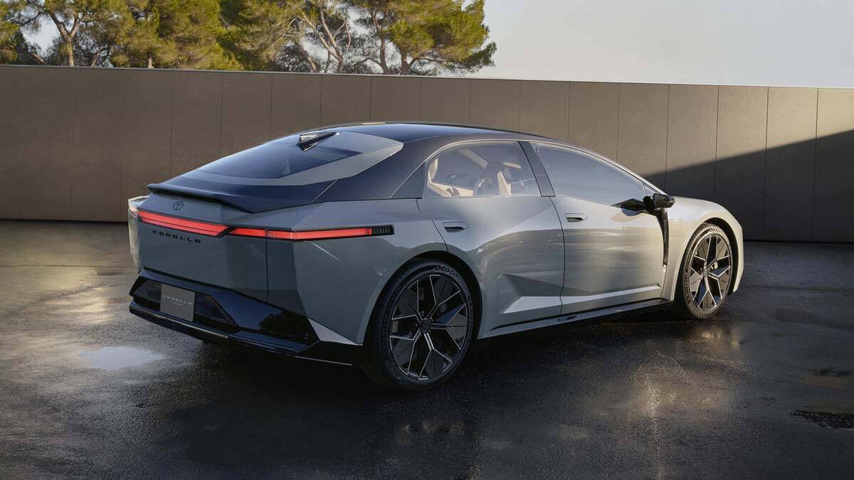 Vista trasera del Toyota Corolla Concept