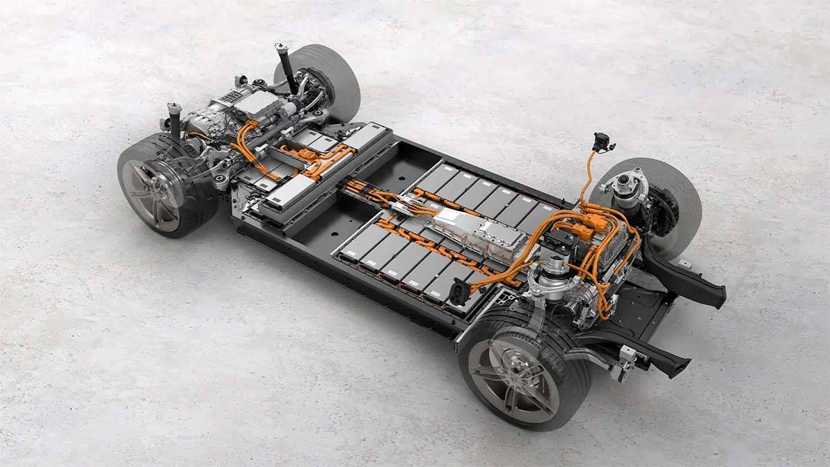Batería coche eléctrico por dentro