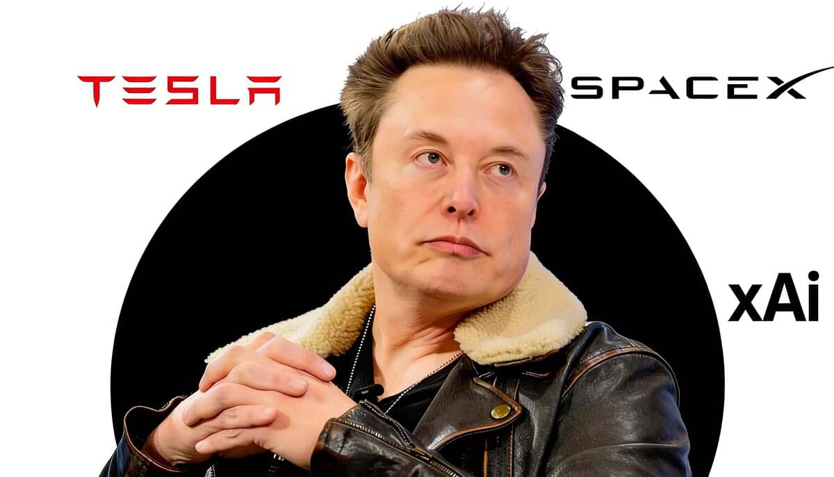 Imagen de Elon Musk, CEO de Tesla y SpaceX, representando innovación en movilidad eléctrica y tecnología de inteligencia artificial.