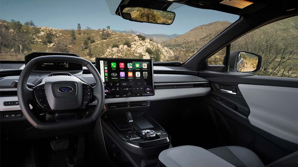 Interior del nuevo Subaru e-Outback. Detalles modernos y tecnológicos