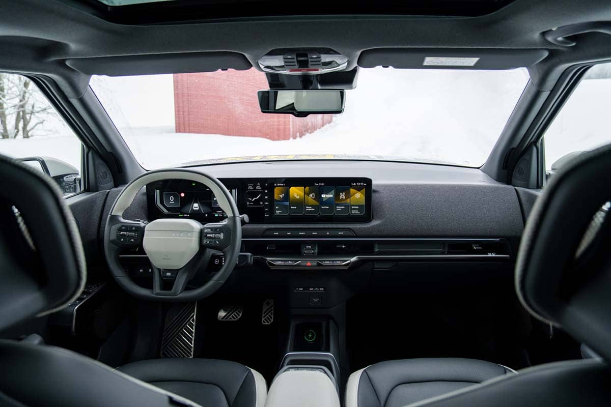 Detalle del interior del KIA EV2