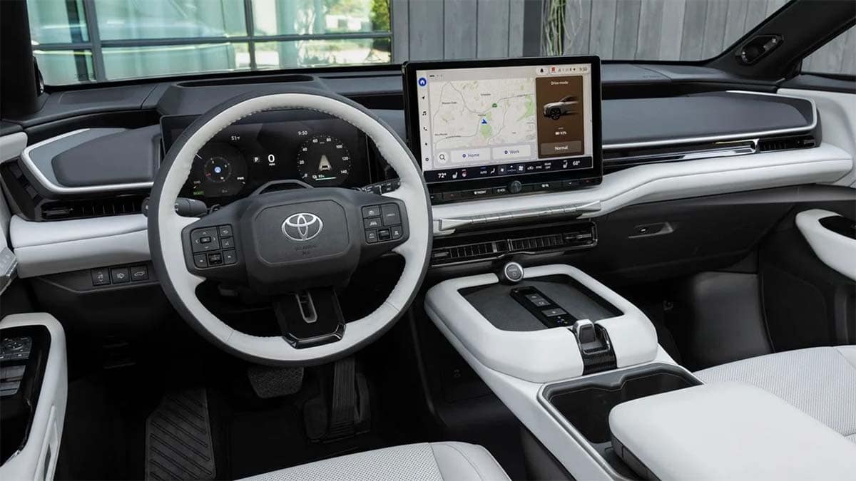 Vista interior del Toyota Highlander 2027
