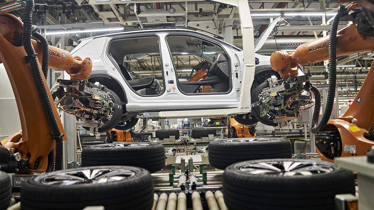 Linea de montaje del Skoda Epiq