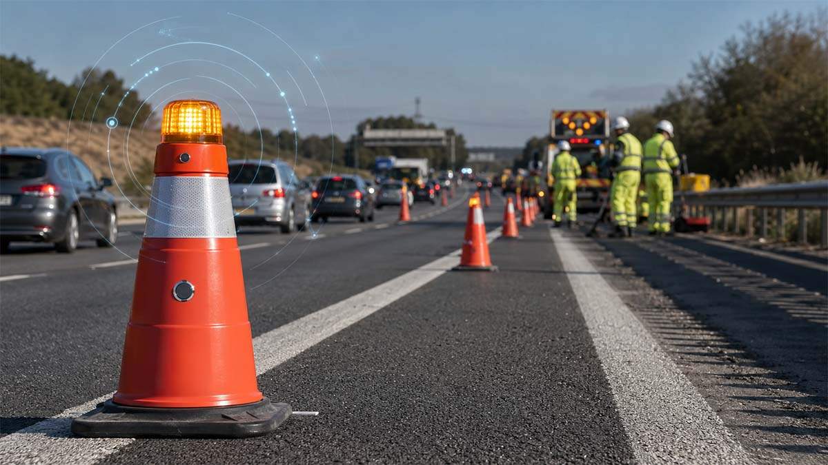 La DGT homologa los primeros conos conectados: así avisarán de obras en tiempo real
