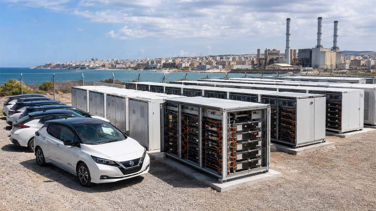 La ciudad española sin cortes de luz: 78 baterías de Nissan Leaf la blindan contra apagones