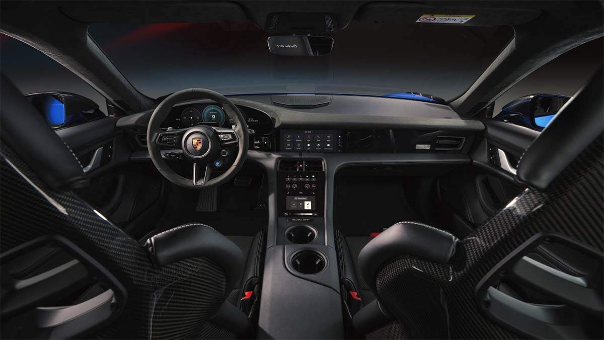 Interior del Porsche Taycan 2027