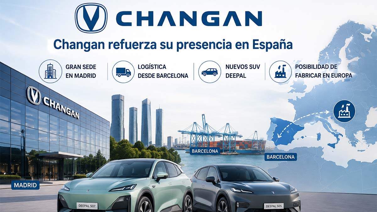 Changan acelera en España: oficina en Madrid, puerto en Barcelona y posible fábrica en Aragón