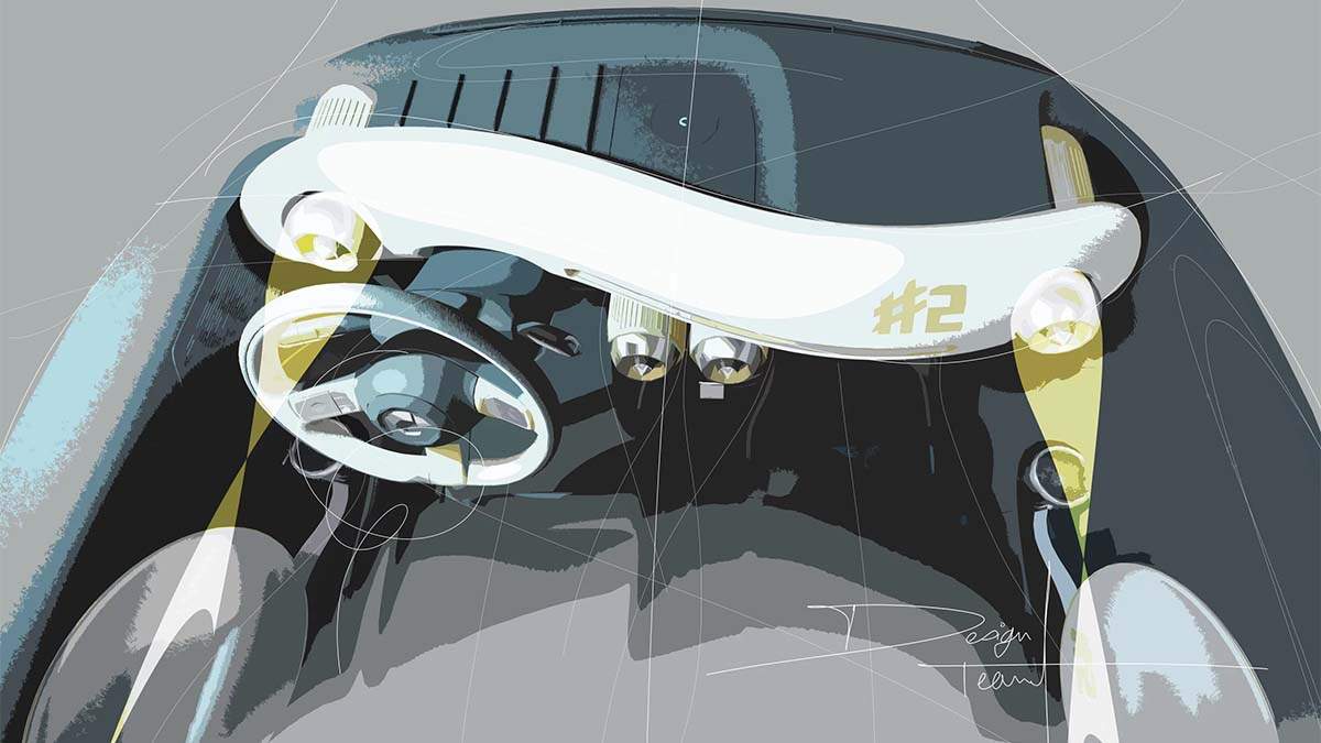 Boceto interior del smart #2