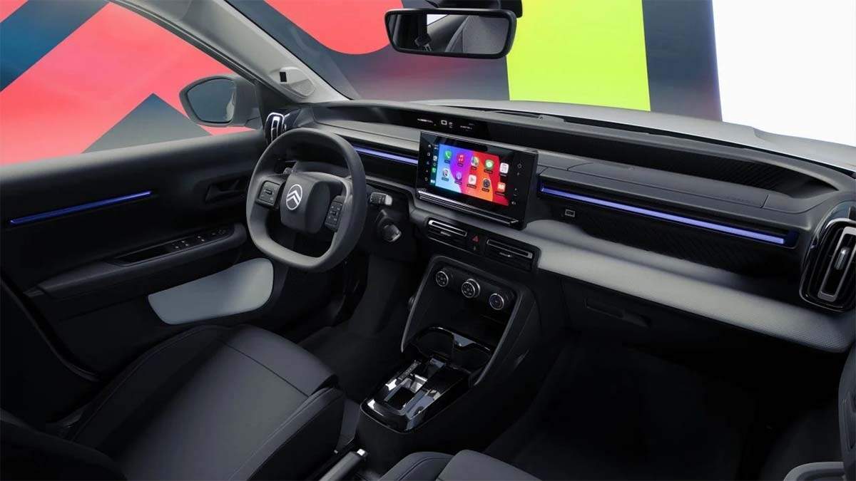 Interior del Citroën ë-C3 Tonic