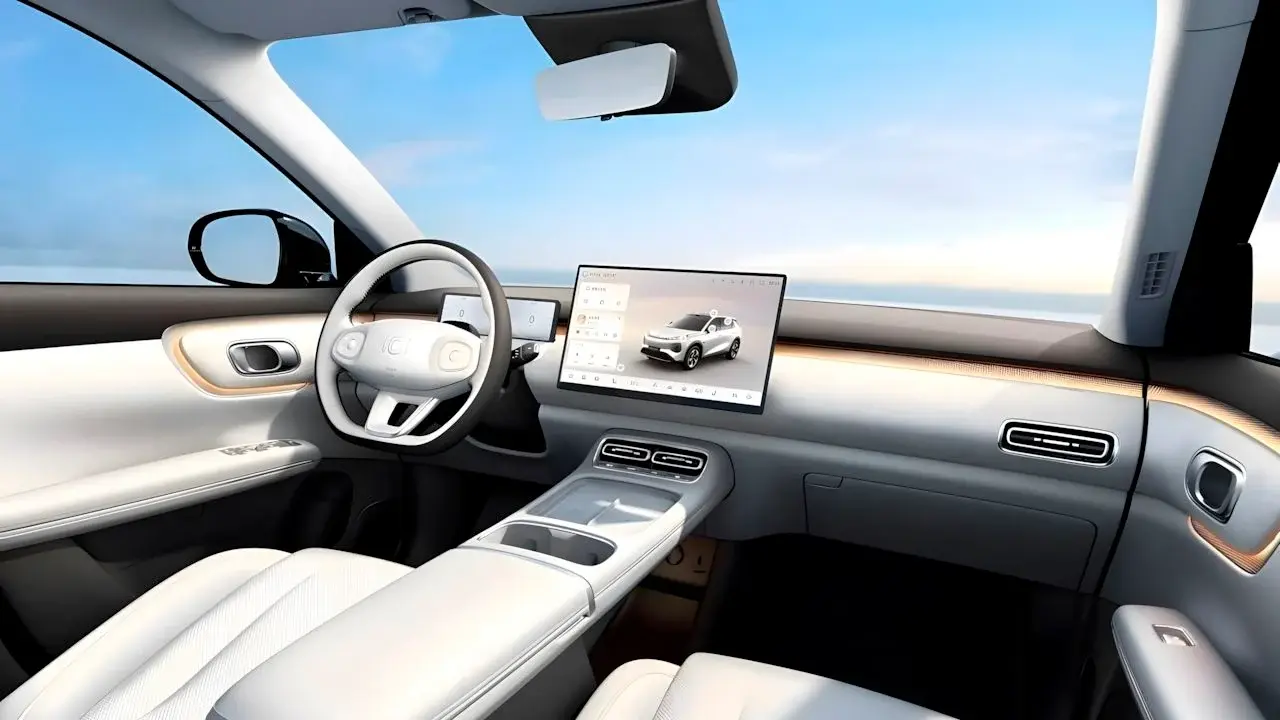 Interior del Changan NEVO Q05