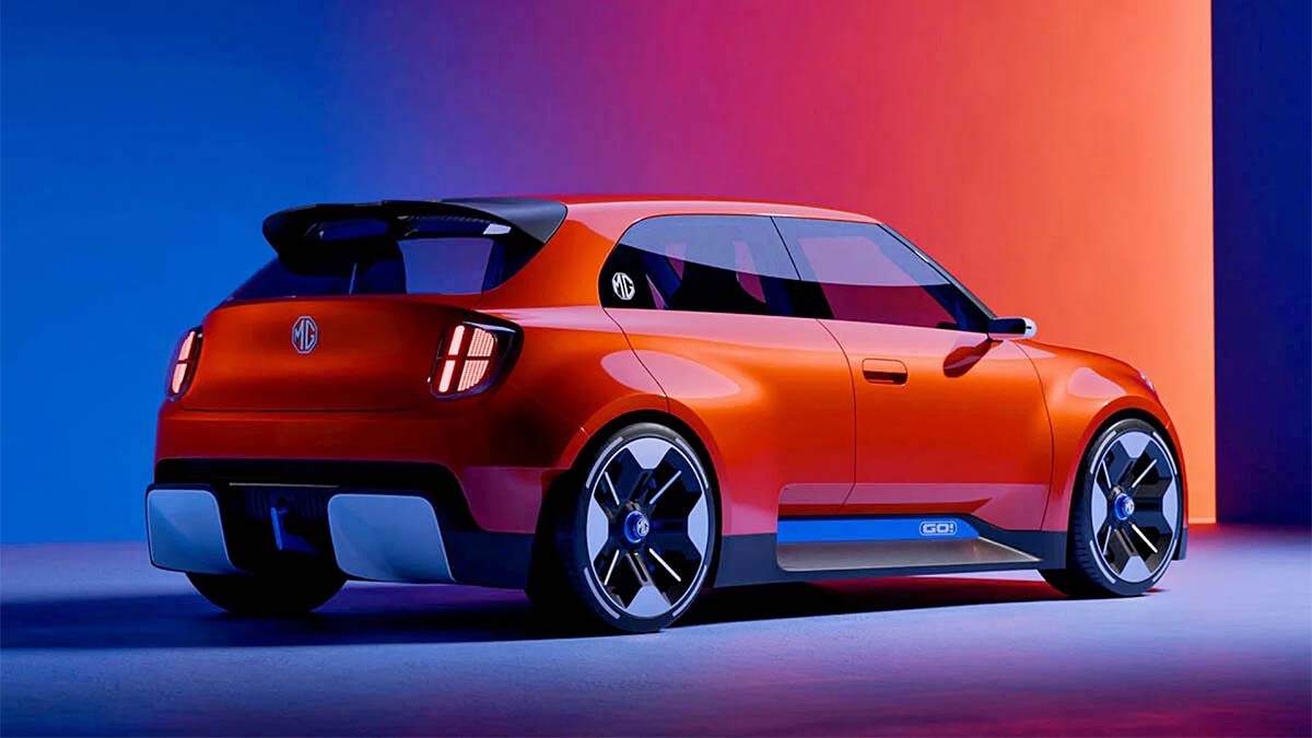 Vista trasera y lateral del MG Go Concept
