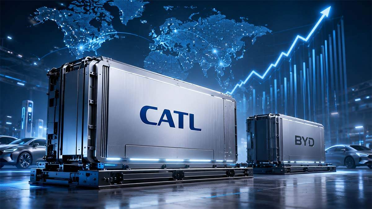 CATL aplasta a BYD y ya domina el 40,2% de las baterías mundiales
